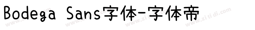 Bodega Sans字体字体转换